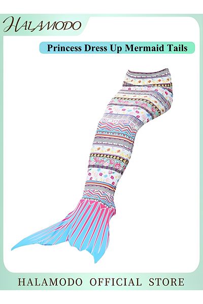 HALAMODO Women's Mermaid Tails Princess Dress Up Mermaid Tails Great Gift for Girls 3-12 Year Old