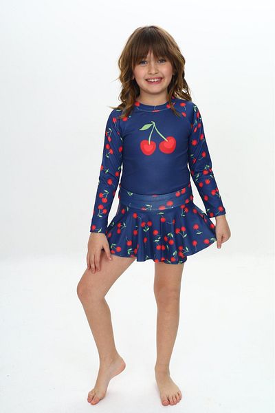 My Kids Wear Пола Детайлен бански костюм за момичета