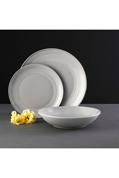 Ambition Dinner set, 18 pieces, 6 people, gray, Linea