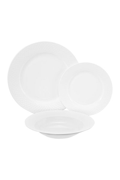 Ambition Dinner set, 18 pieces, 6 people, white, Sonia