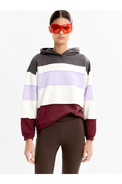 PARFOIS Çizgili Pamuklu Sweatshirt