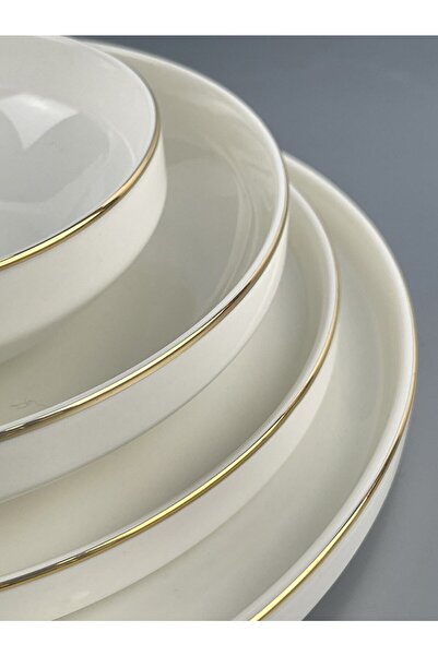 Pink&More Modern Gold 48 Parça Lüx Porselen Yemek Tk 12 Kişilik