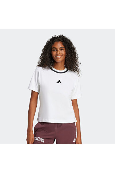 adidas Γυναικείο λευκό μπλουζάκι Essentials Color (JD5552)