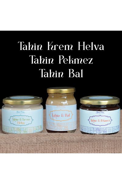 İNANÇ FIRIN Tahini Cream Halva & Tahini Molasses & Tahini Honey Trio