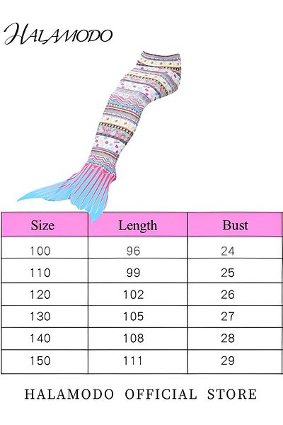HALAMODO Women's Mermaid Tails Princess Dress Up Mermaid Tails Great Gift for Girls 3-12 Year Old