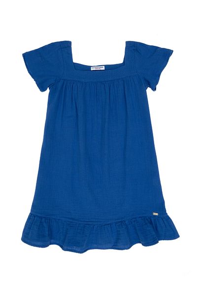 U.S. Polo Assn. Girl's Blue Woven Dress 50306602 -Vr036