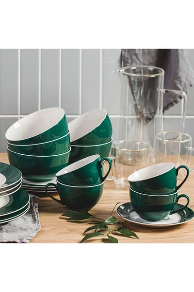 Ambition Set servire ceai sau cafea, 12 piese, 6 persoane, Aura Green