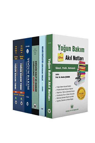 Güneş Tıp Kitabevleri Yoğun Bakımda İleri Düzey Seti