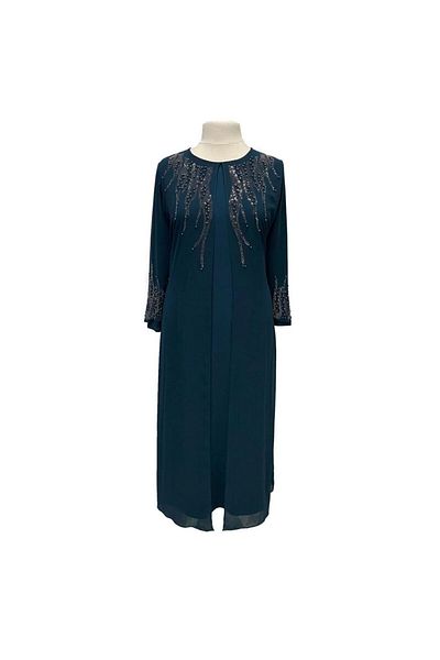 HESNA Rochie de seară pentru mamă Alya, mărime mare, elegantă, brodata cu piatră