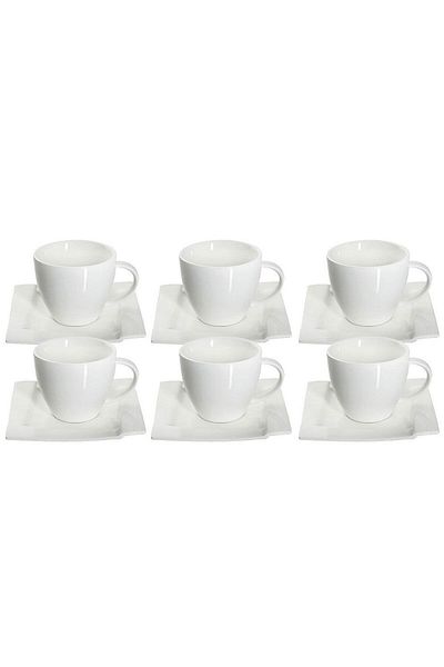 Ambition Set servire ceai sau cafea, 12 piese, 6 persoane, Kubiko