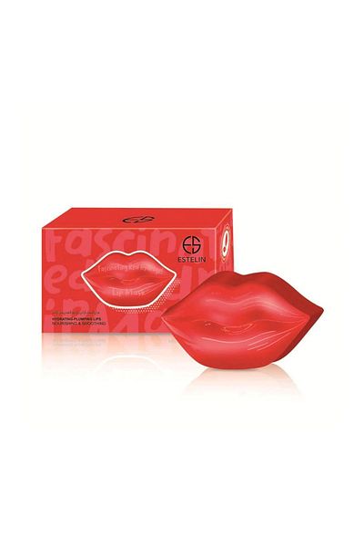 ESTELİN ESTELIN Lip Mask – Red (60g, 22 Pieces) | Hydrogel Plumping Lip Treatment 💋✨