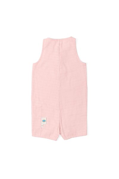 DEUX LAPINS 100% Cotton Short Long Muslin Baby Rompers - Innocent Pink