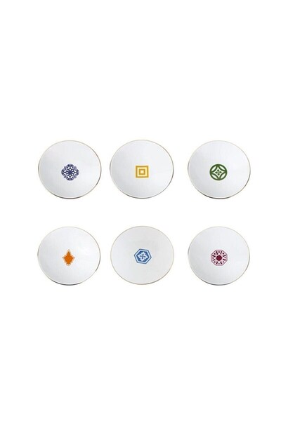 Porland Morocco 6'lı Çukur Tabak Set 19 Cm