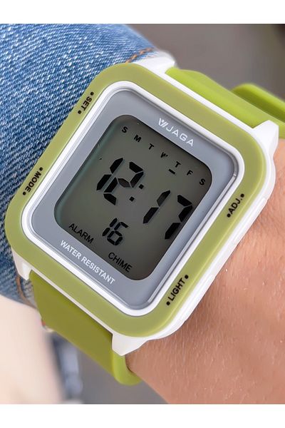 Jaga 10 Atm Waterproof Digital Youth Wristwatch with Alarm