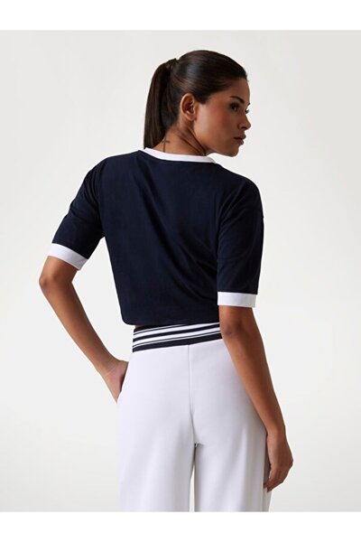 Guess Knot T-Shirt Women's Navy Blue T-Shirt V5Gi05I3Z14-A71W