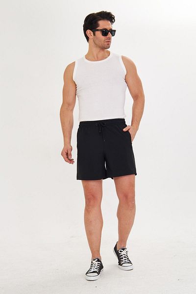 Marco Ferry Ανδρικό StretchFit επένδυση ελαστικό αθλητικό σορτς μαύρο 2658-S