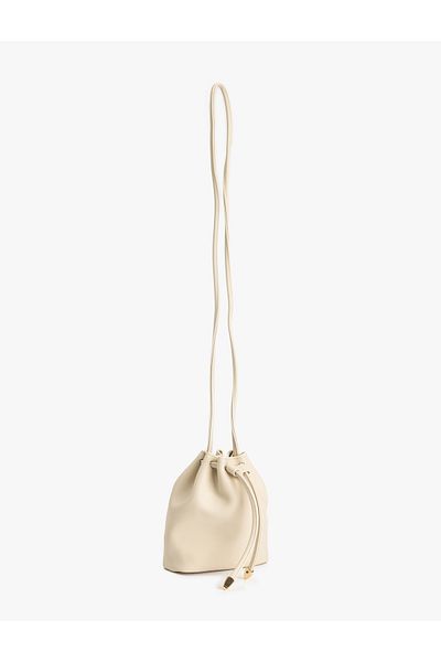 Koton Faux Leather Drawstring Crossbody Bag