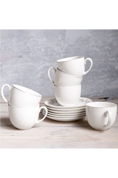 Ambition Set servire ceai sau cafea, 12 piese, 6 persoane, Glamour