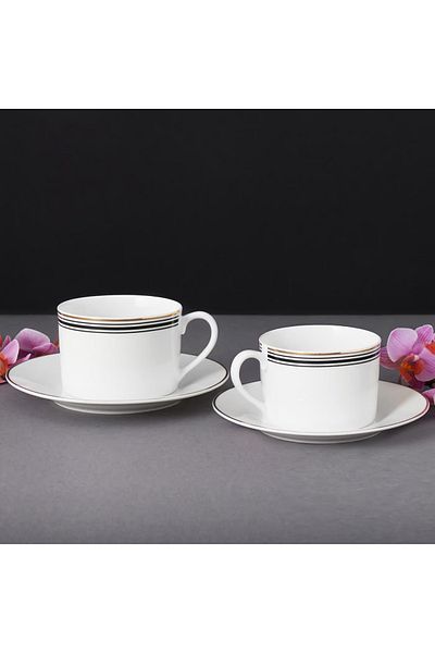 Ambition Set servire ceai sau cafea, 12 piese, 6 persoane, Art Deco
