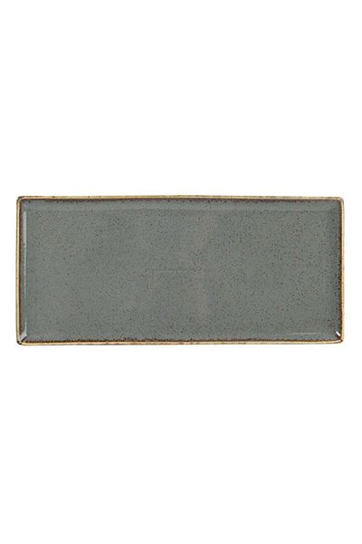 Porland Seasons Dark Gray Baton Cake Plate 35x16 Cm