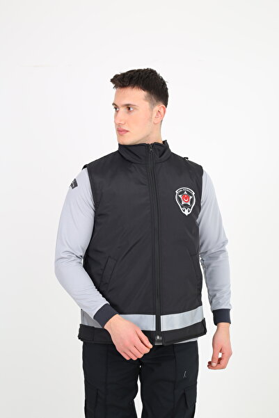 ModaCanel نوع جديد من سترة الصيف الرجالية ذات اللون الأسود مع شبكة داخلية (مع...