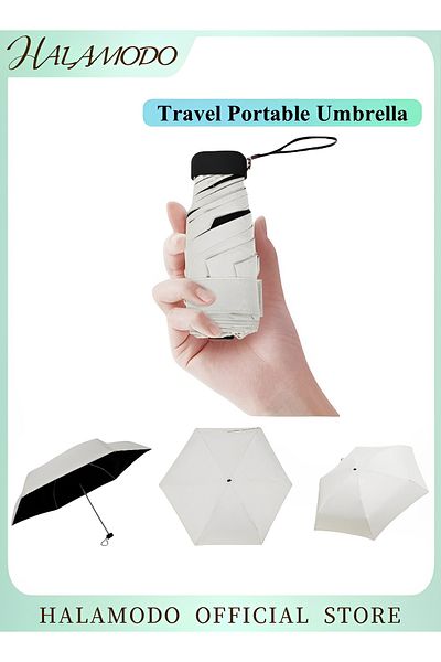 HALAMODO Umbrella Windproof Travel Portable Umbrellas Durable & Compact Lightweight Umbrella