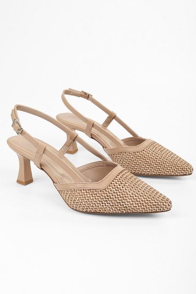 Shoeberry Ravie Ten Stroh-Stiletto für Damen