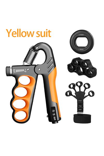 Choice Orange 4pcs 5-60/100/150kg Grip Strength Gym Wrist Expander Hand Strengthener Adjustable Muscle Reco