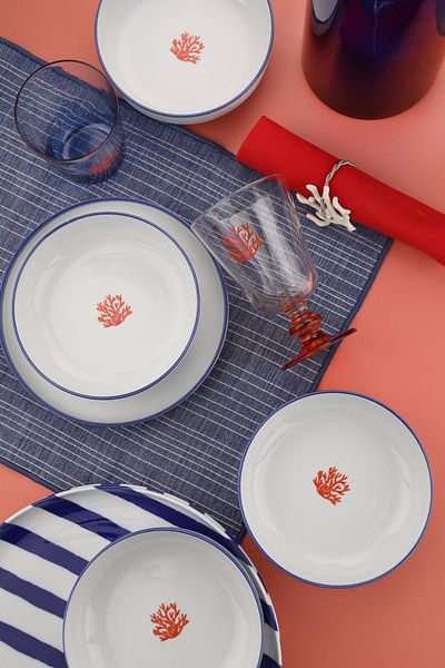 Kütahya Porselen Bol Moderna Coral Paradise - 15 Cm, 4 Bucuri