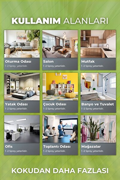 AURAN Bebek Pudrası Ve Menolle Oda Ve Çamaşır Spreyi Oda Kokusu Oda Spreyi 2'li Set 430ml