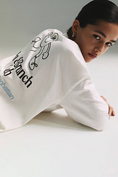 Pull & Bear 'Run & Brunch’ T-shirt