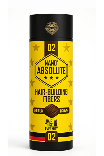 Nano Absolute Saç Dolgunlaştırıcı Keratin Fiber Toz Topik 27 GR - Orta Kahve Renk