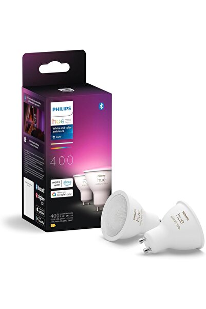 Philips Hue GU 10 - كشاف ذكي - (عبوة من قطعتين)