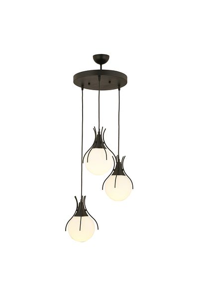 Apliqa Lustra HubRom, TERRA 3759-03-BL 45x85 cm 3xE27-60W Negru