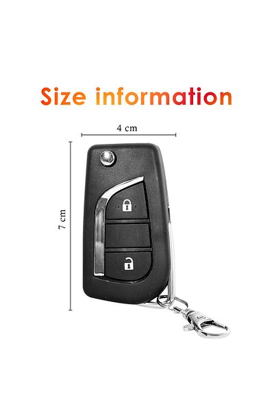 3XR Car Keyless Entry System with 2 Remote Controls and Central Locking Module – Universal Fit