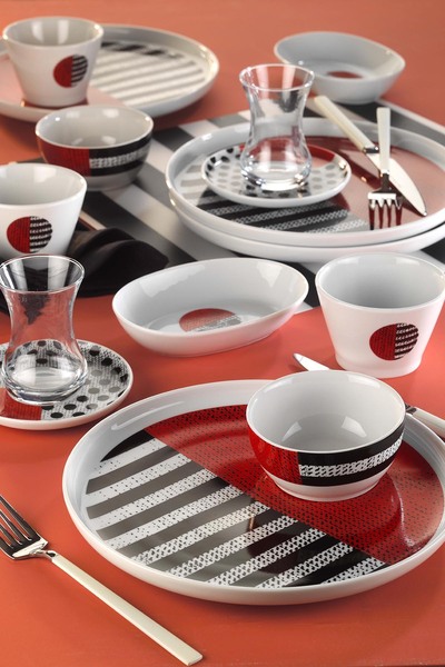 Kütahya Porselen Moderna 30 Parça 6 Kişilik Kahvaltı Takımı 2065