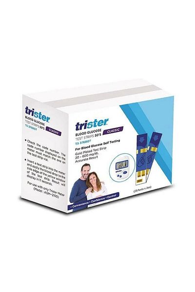 trister BLOOD GLUCOSE TEST STRIPS 50S