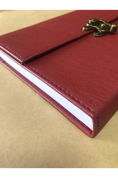 Adalinhome Atakids Lizy Vintage Leather Gift, Vip Notebook and Pen Set