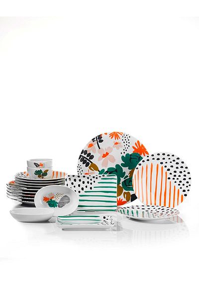 Kütahya Porselen Zeugma 18 Pieces 6 Person Breakfast Set 12442