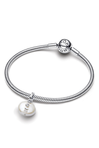 Pandora Barok İşlenmiş Tatlı Su Kültür İncili Anne Sallantılı Charm