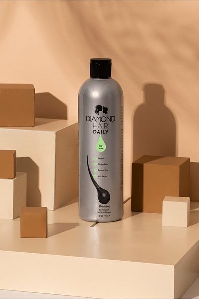 DIAMOND HAIR Anti-Dandruff, Hair Loss and Oily Hair Purifying Shampoo for Oily Hair - Slow Growing Hair