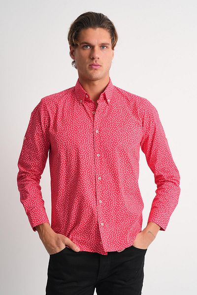 ALEXANDERGARDI Мъжка риза с шарки Slim Fit