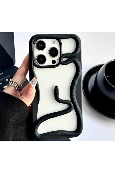 UMD حافظة سيليكون بتصميم ثعبان ثلاثي الأبعاد متوافقة مع هاتف Apple IPHONE 16 ...