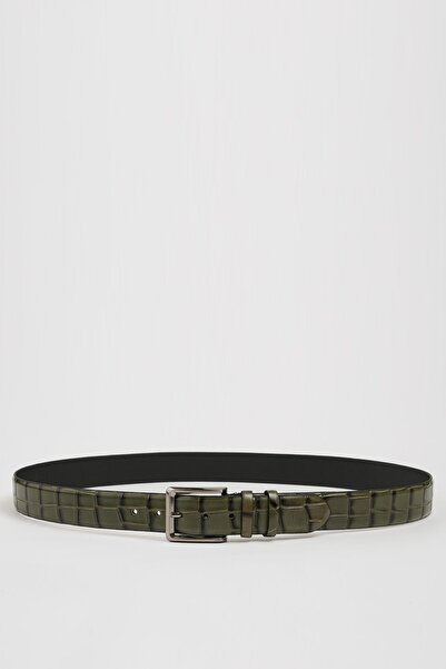 Faruk balkanas Ζώνη με αγκράφα από γνήσιο δέρμα κροκόδειλου