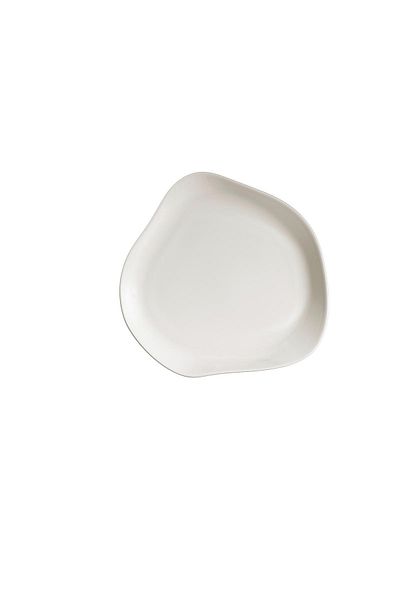 Kütahya Porselen 18 cm Cake Set - 2 Pieces Scallop Cream
