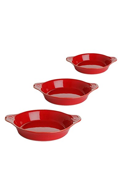 Porland Seasons 3'lü Sahan Seti Kırmızı