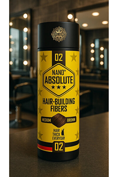 Nano Absolute Saç Dolgunlaştırıcı Keratin Fiber Toz Topik 27 GR - Orta Kahve Renk