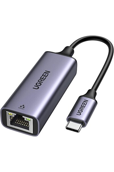 Ugreen محول إيثرنت جيجابت من USB-C إلى RJ45 (Thunderbolt 3) - فضي