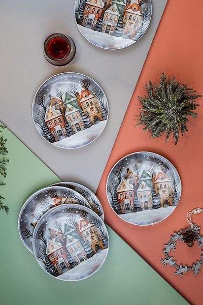 Kütahya Porselen Magicland Cake Set for 6 People