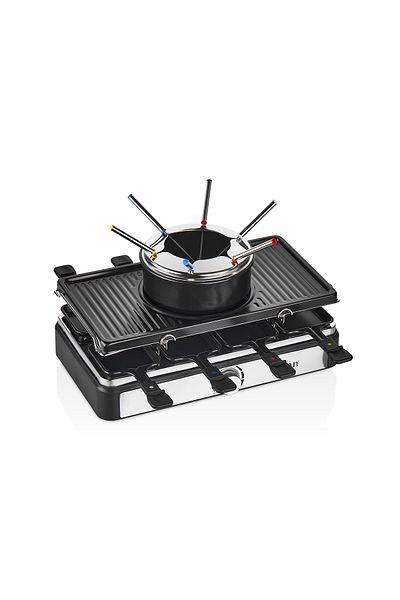 Zilan Gratar electric cu fondue Zilan ZLN8856, raclette, putere 1400 W, indicator luminos